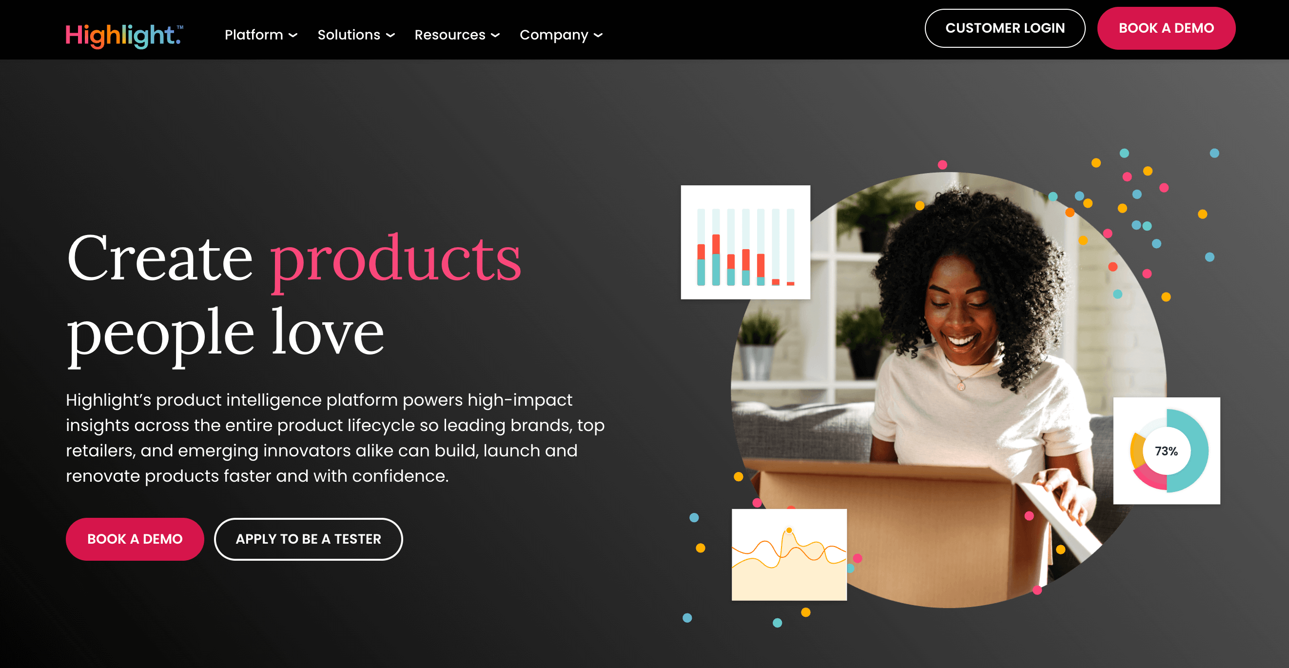 Highlight homepage hero