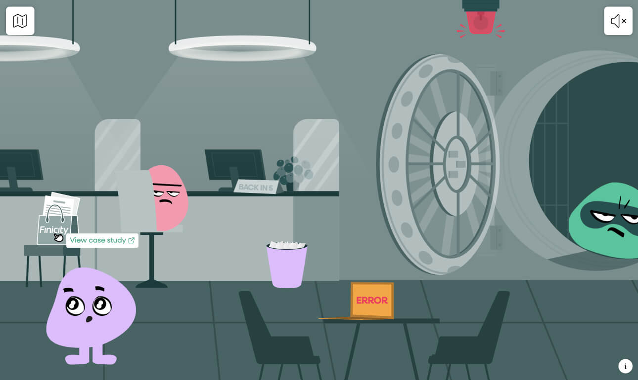 Insight Springs bank scene